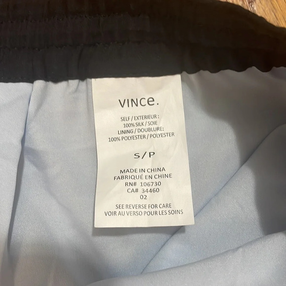 VINCE. Silk Pleated Striped Ombre Blue Mini Skirt Small NWT - Picture 10 of 10